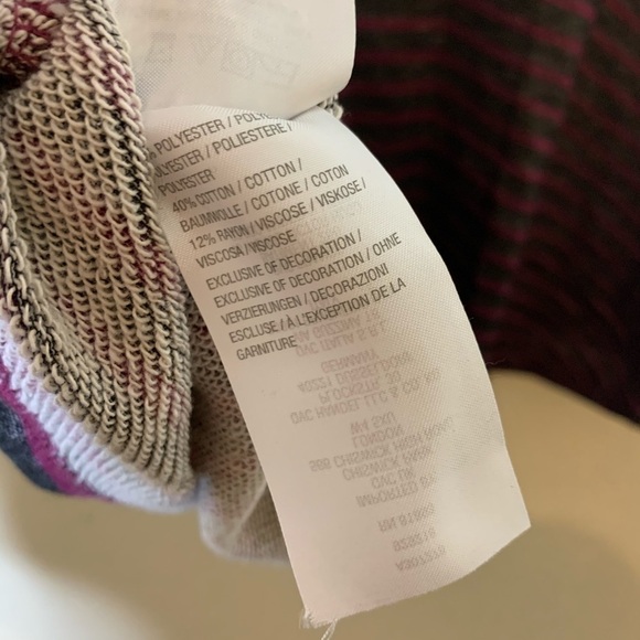 LOGO Lori Goldstein Stripe French Terry Zip Jacket - Picture 3 of 5